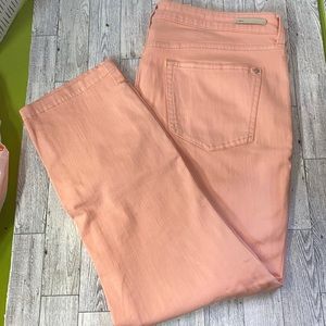 Pilcro and the Letterpress salmon pants